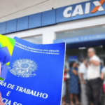 Imagem ilustrativa mostrando carteira de trabalho e cartão cidadão