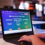 computador com o site do FGTS aberto