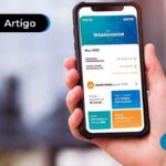 celular com aplicativo na tela