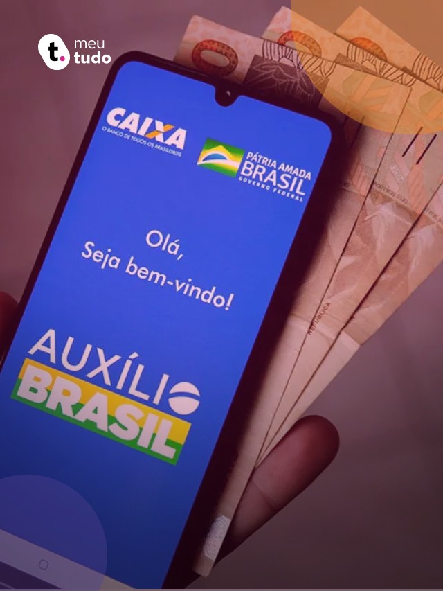 imagem da tela inicial do aplicativo do auxilio brasil.