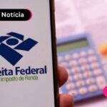 tela inicial do aplicativo da receita federal.