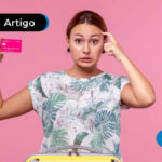 mulher com cartão