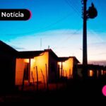 Rua com casas