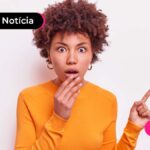 foto de uma mulher com cara de assustada
