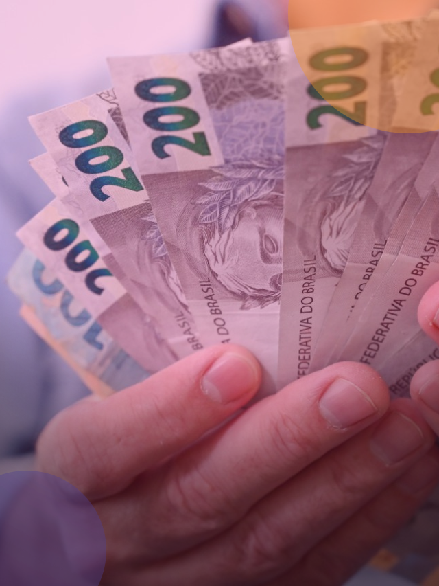 Foto de notas de 200 reais