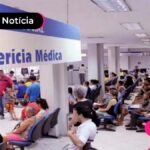 Imagem de dentro de uma agencia do inss