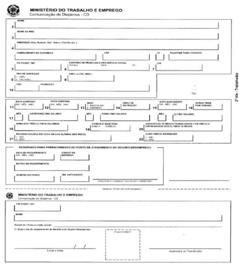 Tabela Seguro-Desemprego 2026: valores, teto e regras