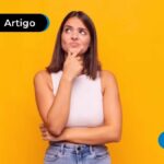 imagem de jovem mulher com expressão de preocupada