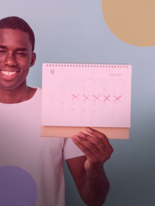 Pessoa segurando um calendario
