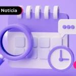 imagem de animação de calendário com puta e relógio