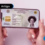 Imagem de um novo RG no formato digital.