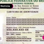 Imagem mostra modelo da nova carteira de identidade.