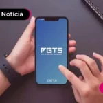 imagem de celular com fgts