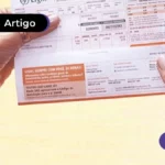 Mãos segurando conta de energia