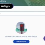 Imagem mostra captura de tela do site "Meu INSS" mostrando mensagem de instabilidade.