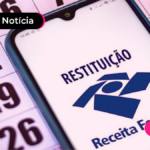 Imagem de celular com app da receita federal