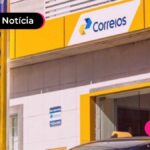 Imagem mostra fachada de agência do corrreios.