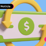 Imagem de notas de dinheiro feitas em 2d