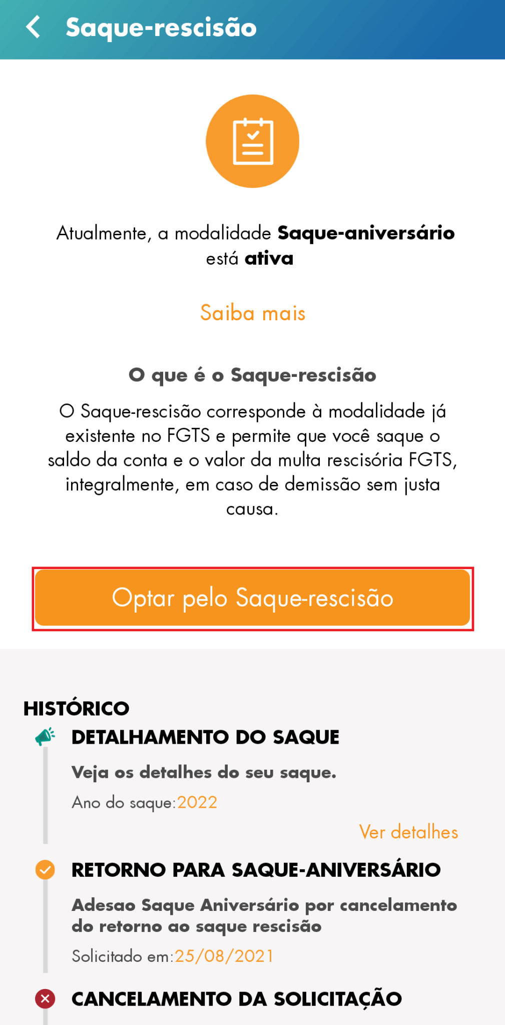 Saque-Rescisão do FGTS: regras e como sacar pelo aplicativo