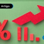 Imagem do símbolo de porcentagem e de um gráfico