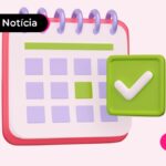 Imagem de um calendário marcando com o ícone de certo