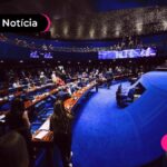 Imagem mostra Plenário do Senado Federal.
