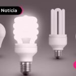 imagem de lampadas acesas