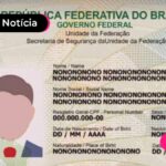 Ilustração de nova carteira de identificação.