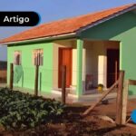 Imagem de uma casa no meio rural