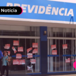 imagem de greve do inss e servidores da previdencia