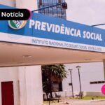 Entrada prédio da previdência social.