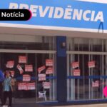 imagem de greve do inss