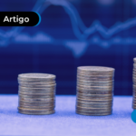 Quatro pilhas de moedas