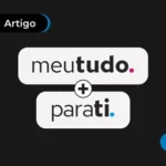 Imagem de fundo preto mostrando as logos da meutudo e Parati