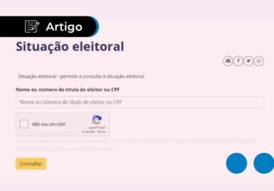Como consultar situação eleitoral pela internet