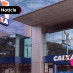 Entrada de prédio da CAIXA.