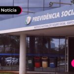Entrada de prédio da Previdência Social.