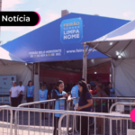 Imagem de uma tenda do Serasa do Feirão Limpa Nome
