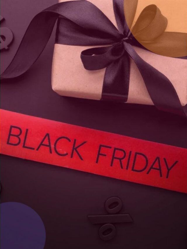 Placa escrita black friday