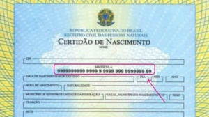 Onde fica o número da certidão de nascimento? Como identificar