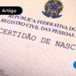 Imagem da certidão de nascimento