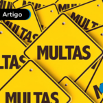 Imagem de placas escritas "multas"