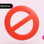 Símbolo vermelho de proibição.