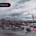 Região de Irupi que foi atingida pelas chuvas.
