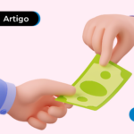 Desenhos de mãos trocando dinheiro