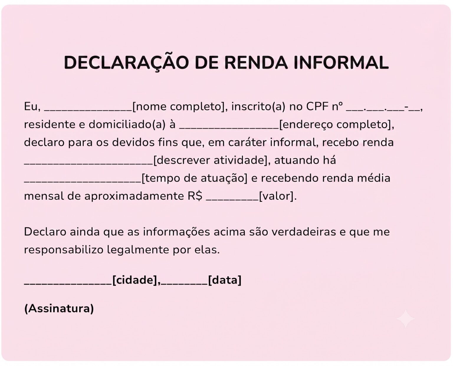 Declaração de renda informal: o que é, como fazer e mais
