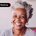 Idosa sorrindo