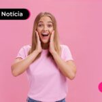 Mulher sorridente e feliz