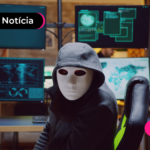 Homem com uma máscara