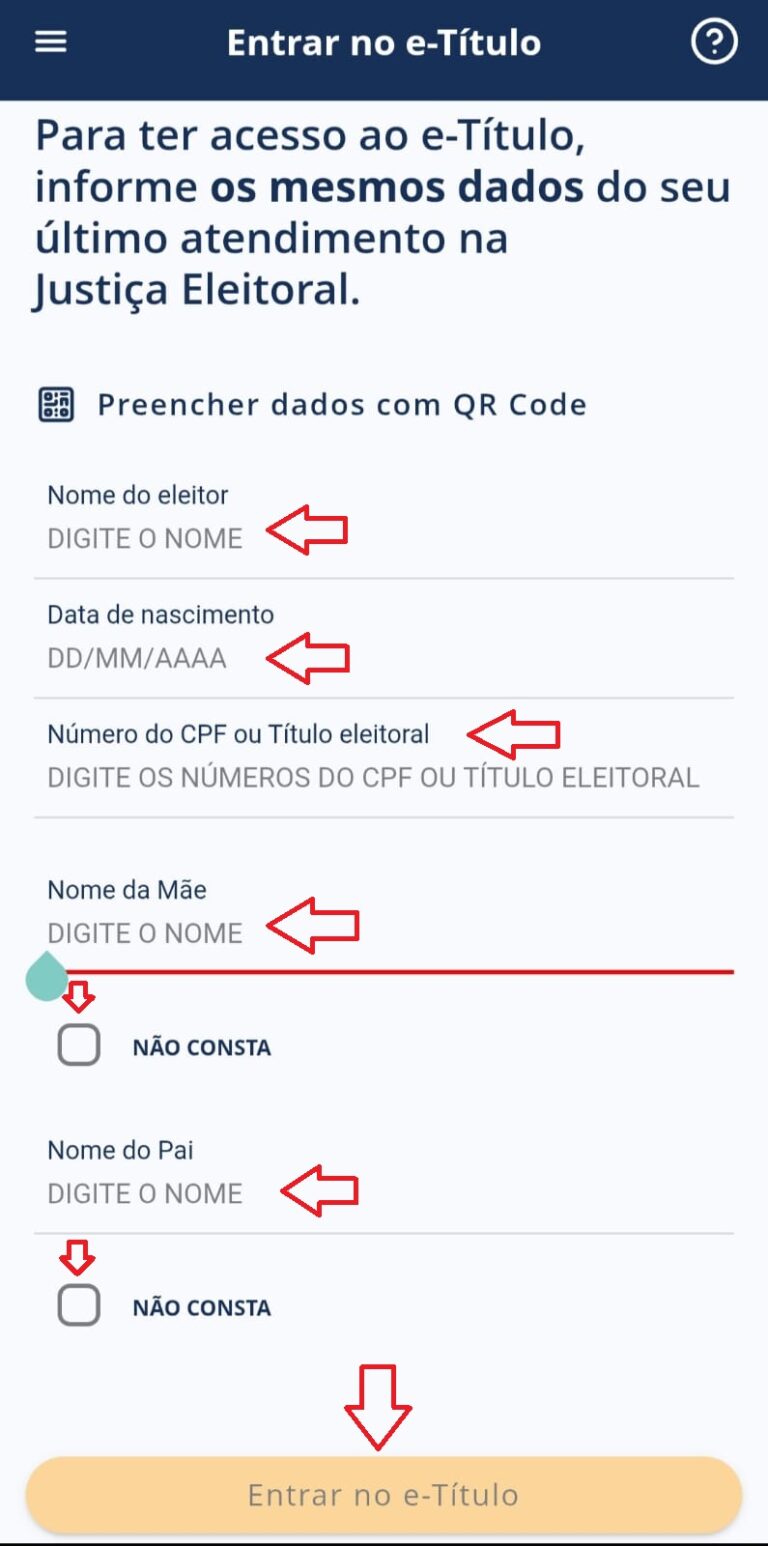 Como consultar o número do título de eleitor pelo nome?